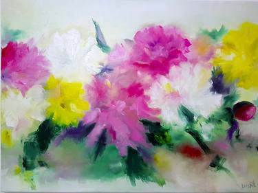 Print of Abstract Floral Paintings by Anna Lubchik