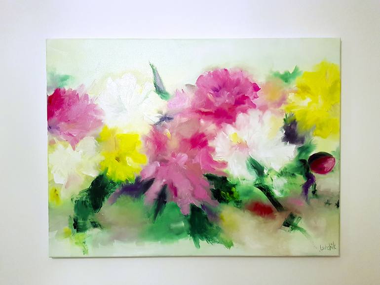 Original Floral Painting by Anna Lubchik