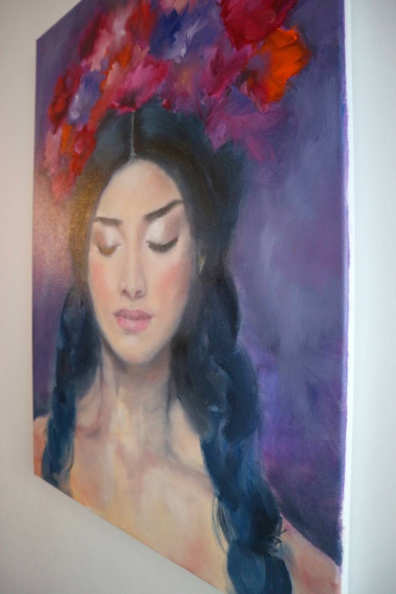 Original Figurative People Painting by Anna Lubchik