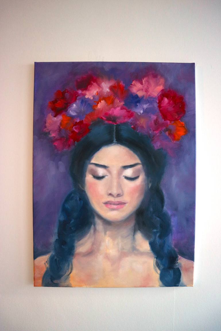 Original Figurative People Painting by Anna Lubchik