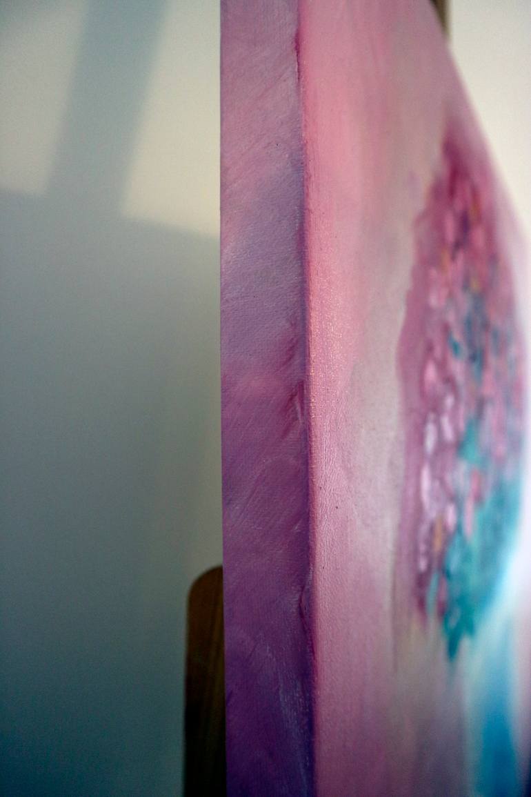 Original Abstract Floral Painting by Anna Lubchik