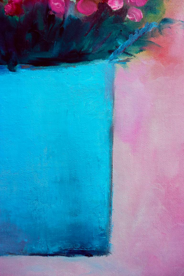 Original Abstract Floral Painting by Anna Lubchik