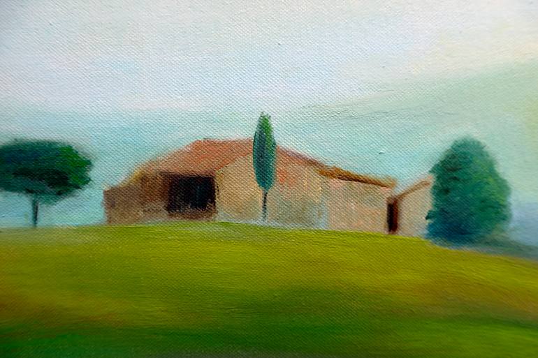 Original Abstract Landscape Painting by Anna Lubchik