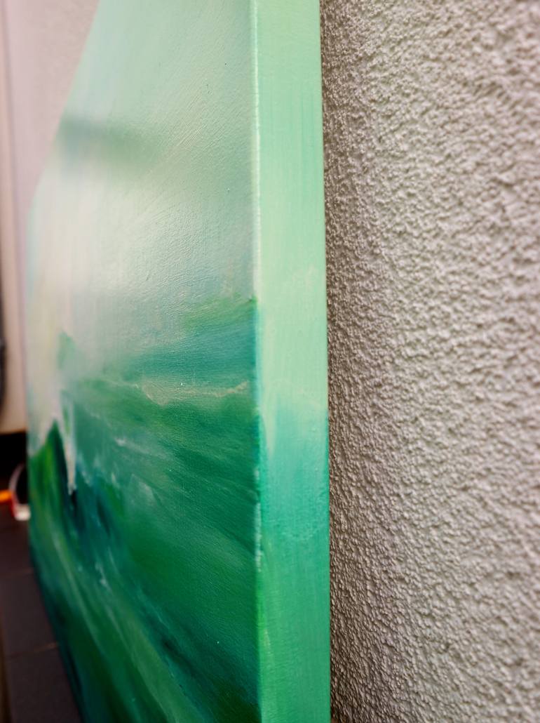 Original Abstract Expressionism Seascape Painting by Anna Lubchik