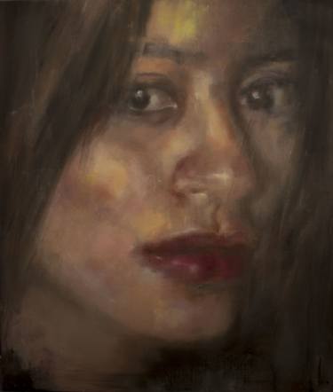Female Portrait painting on canvas, Woman, Original art, oil portrait thumb