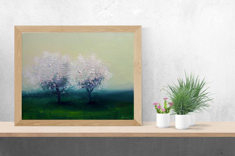 Original Modern Tree Painting by Anna Lubchik