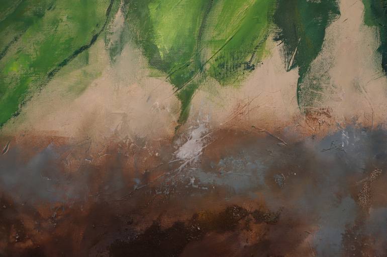 Original Abstract Expressionism Abstract Painting by Anna Lubchik