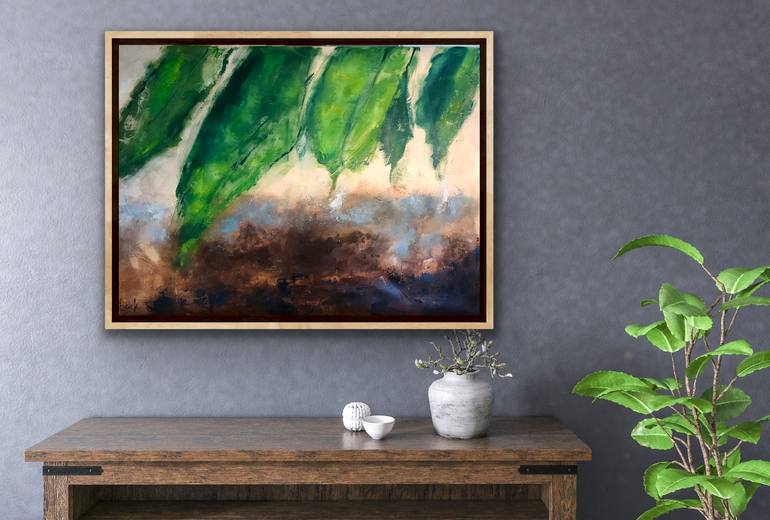 Original Abstract Expressionism Abstract Painting by Anna Lubchik