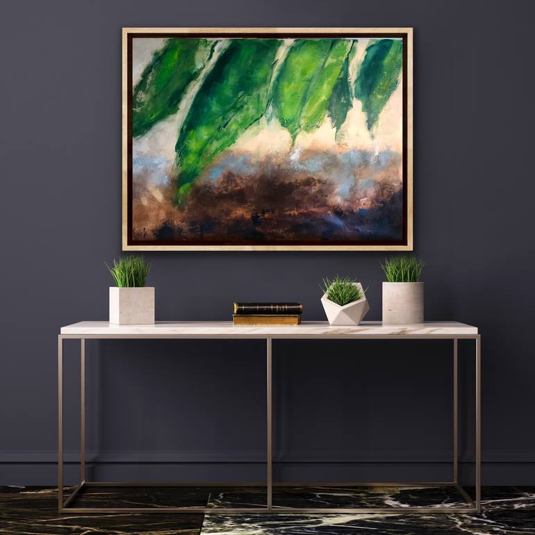 Original Abstract Expressionism Abstract Painting by Anna Lubchik