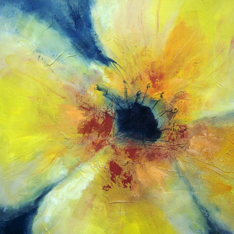 Flower art painting original Painting by Anna Lubchik | Saatchi Art