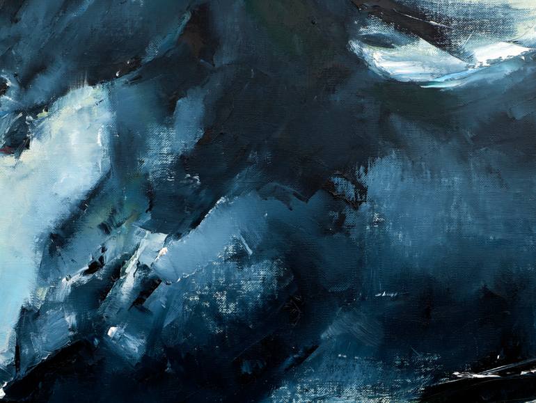 Original Abstract Horse Painting by Anna Lubchik