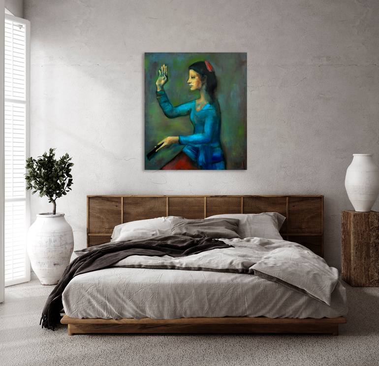 Original Figurative Women Painting by Anna Lubchik