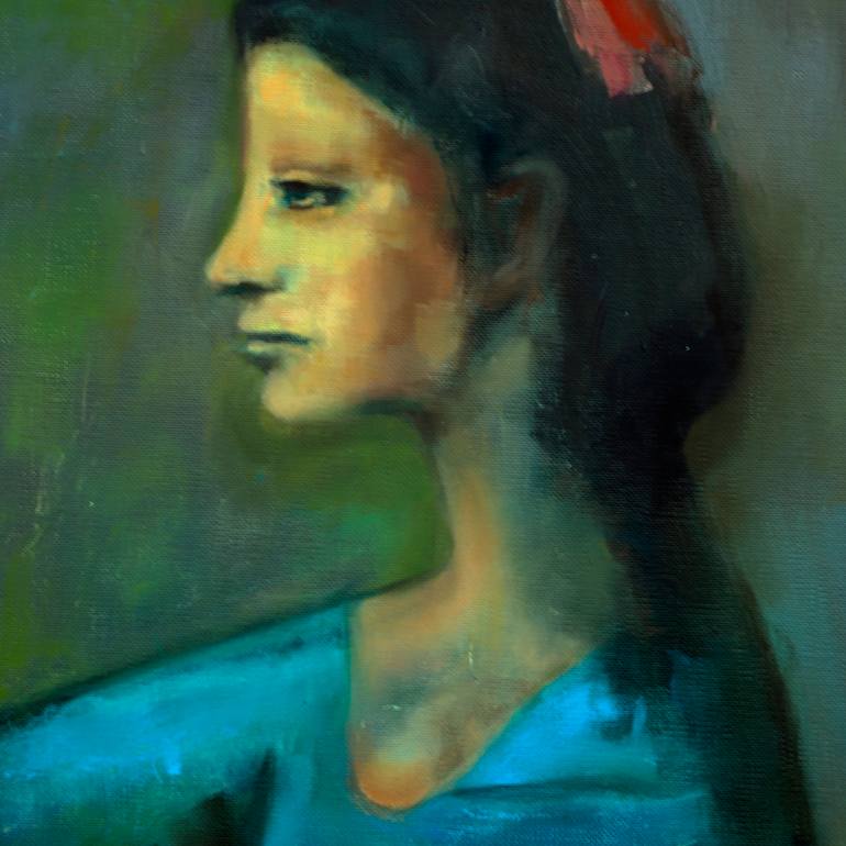 Original Figurative Women Painting by Anna Lubchik