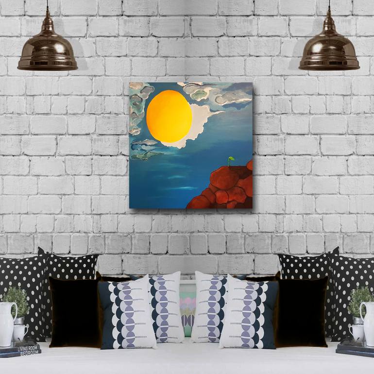 Original Conceptual Landscape Painting by Marilyn Childs Duncan
