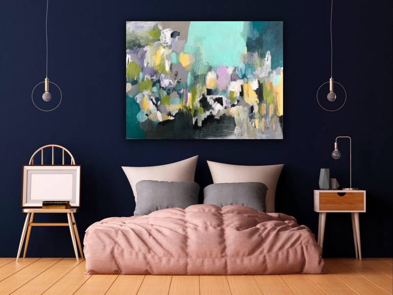 Original Abstract Expressionism Abstract Painting by Lisa Barbero
