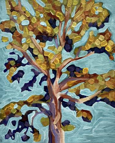 Print of Expressionism Tree Paintings by Andrea Downs