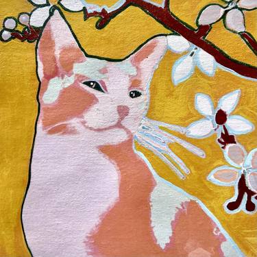 Original Expressionism Cats Paintings by Andrea Stolarczyk
