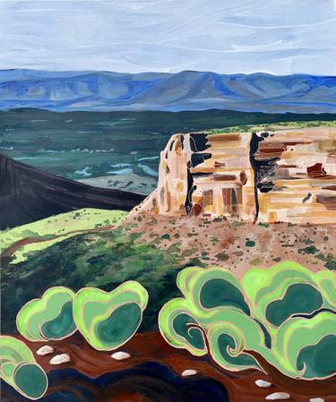 Saatchi Art Artist Andrea Stolarczyk; Paintings, “The Valley Slopes Toward the River” #art