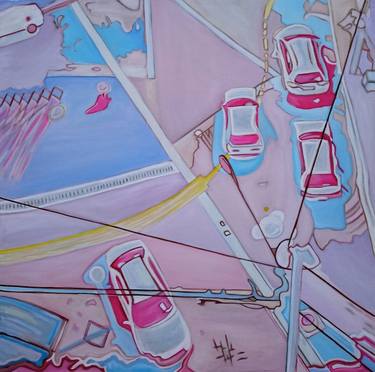 Print of Pop Art Car Paintings by Jan Leo Grau