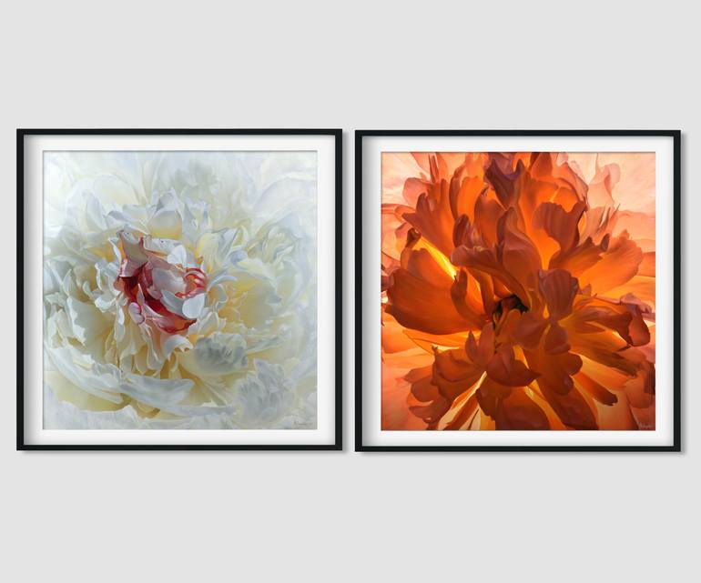Original Modern Floral Painting by Andris Melngalvis