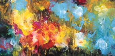 Original Abstract Floral Paintings by Andris Melngalvis