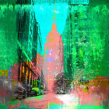 Print of Cities Mixed Media by JEAN MICHEL CHAUBARD