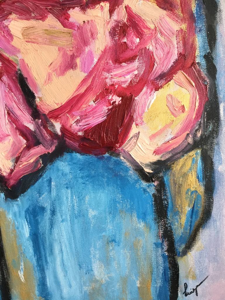 Original Cubism Women Painting by Marta Luiza Burdzy