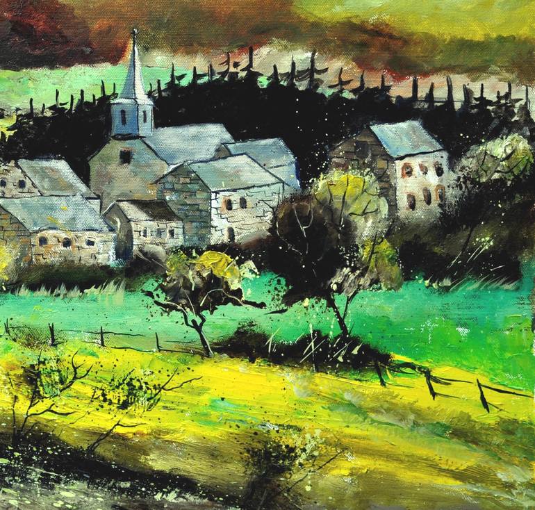 Original Impressionism Landscape Painting by Pol Ledent