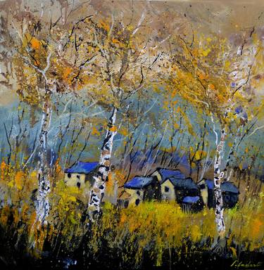 A few aspen trees in autumn - 5522 thumb