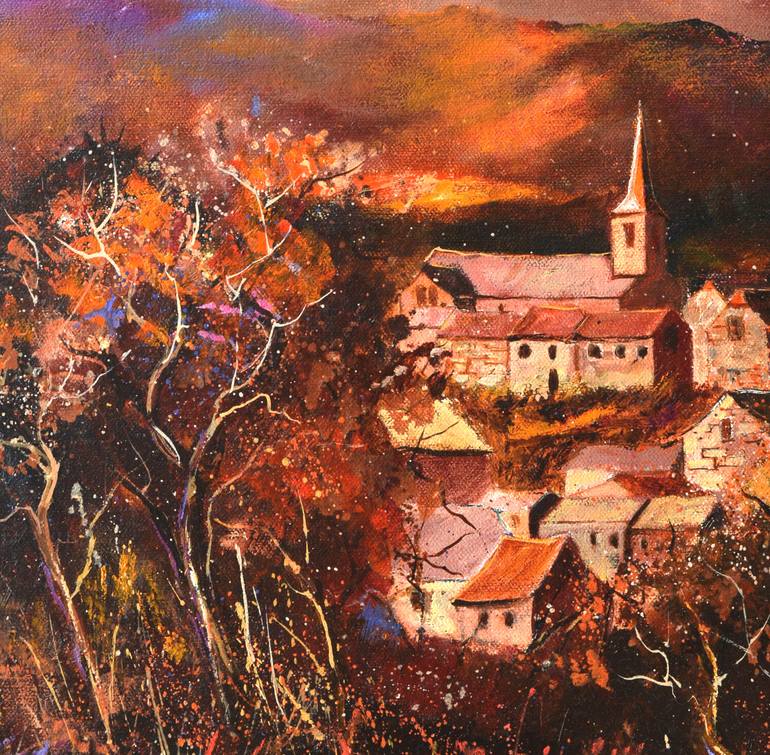 Original Impressionism Landscape Painting by Pol Ledent