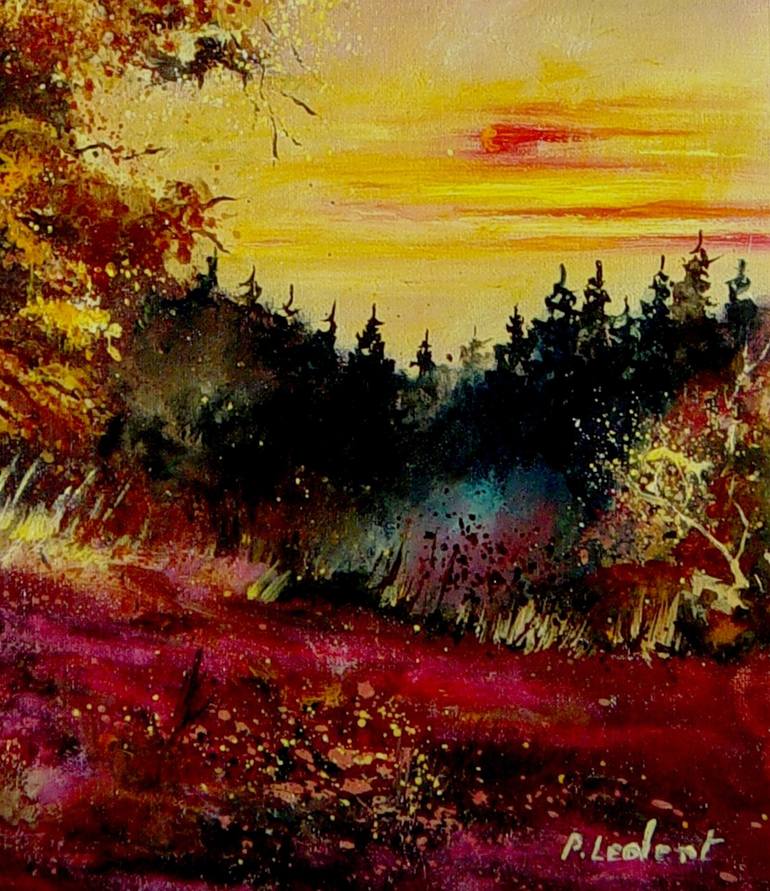 Original Landscape Painting by Pol Ledent