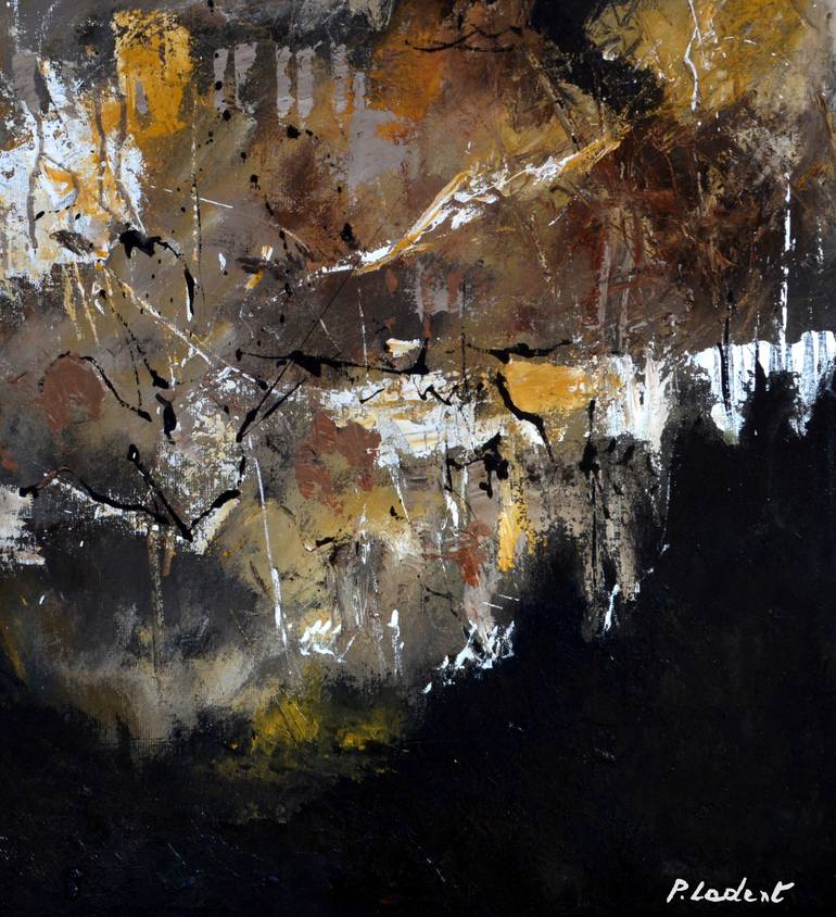 Original Abstract Painting by Pol Ledent