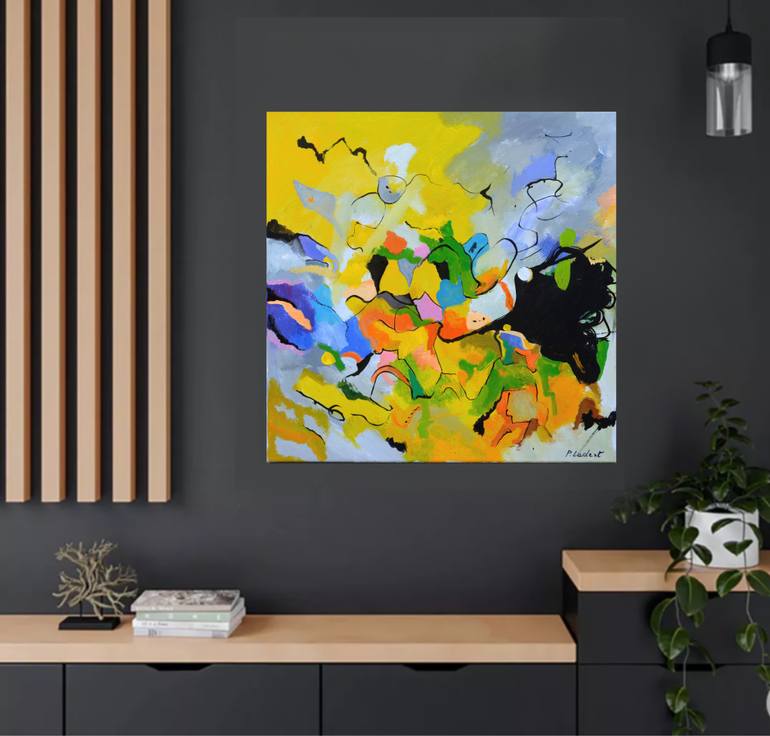 Original Abstract Painting by Pol Ledent