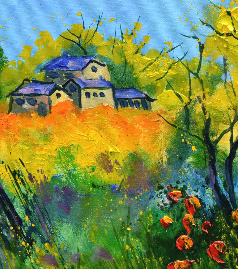 Original Impressionism Landscape Painting by Pol Ledent
