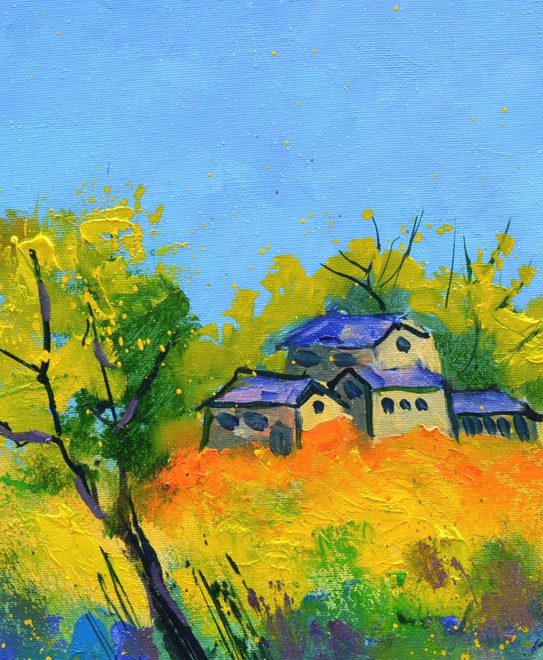 Original Impressionism Landscape Painting by Pol Ledent