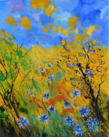 Original Impressionism Botanic Paintings by Pol Ledent