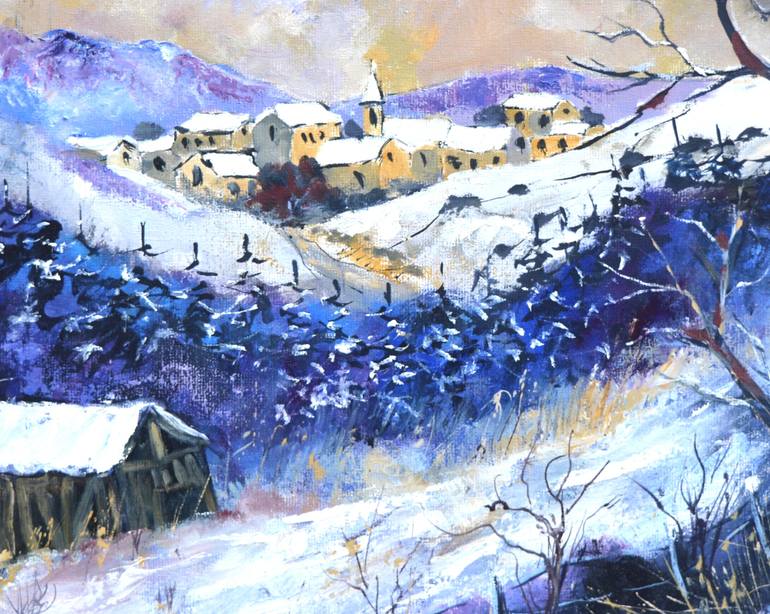 Original Impressionism Landscape Painting by Pol Ledent
