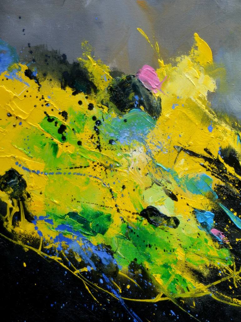 Original Abstract Painting by Pol Ledent