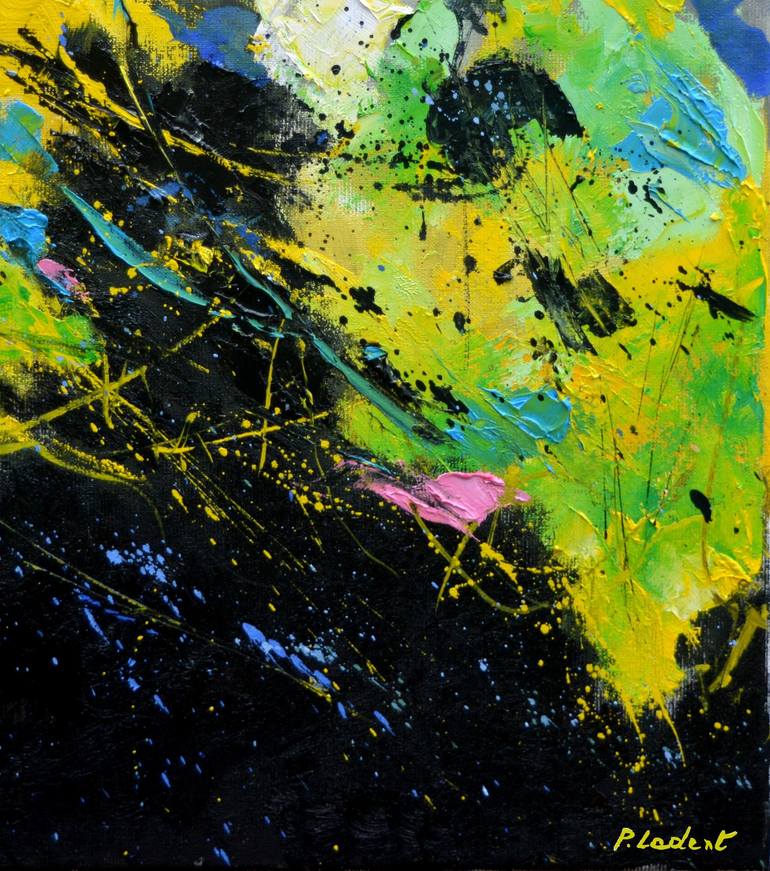 Original Abstract Painting by Pol Ledent
