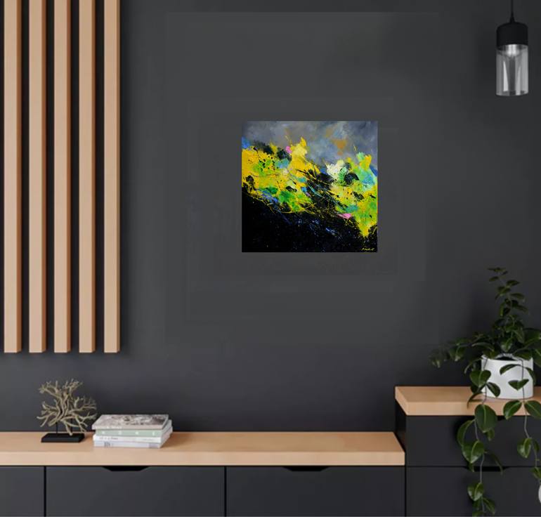 Original Abstract Painting by Pol Ledent