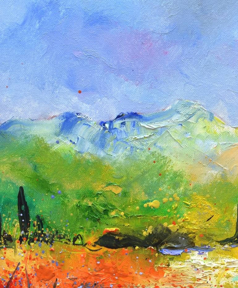 Original Impressionism Landscape Painting by Pol Ledent