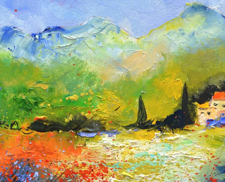 Original Impressionism Landscape Painting by Pol Ledent
