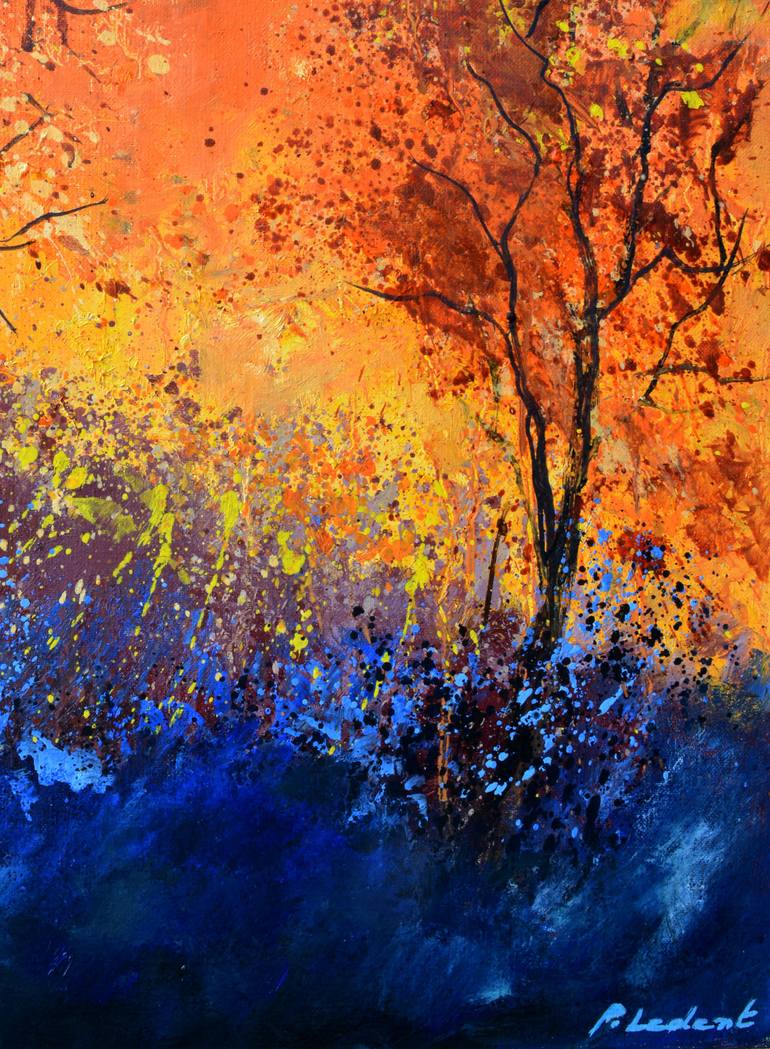 Original Impressionism Landscape Painting by Pol Ledent
