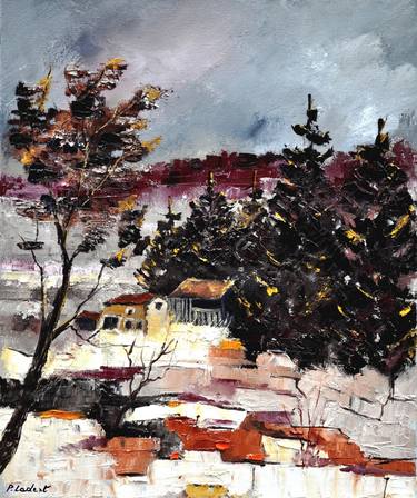 Print of Landscape Paintings by Pol Ledent