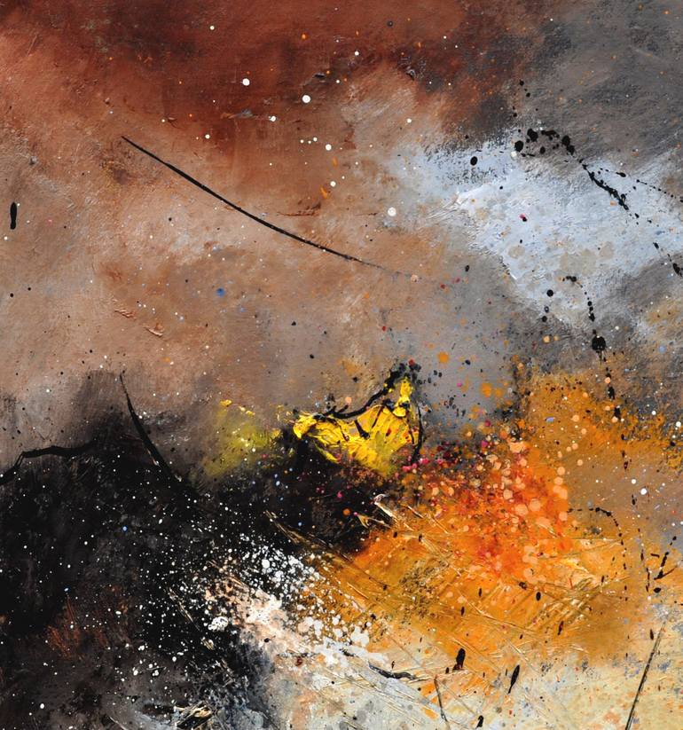 Original Abstract Painting by Pol Ledent