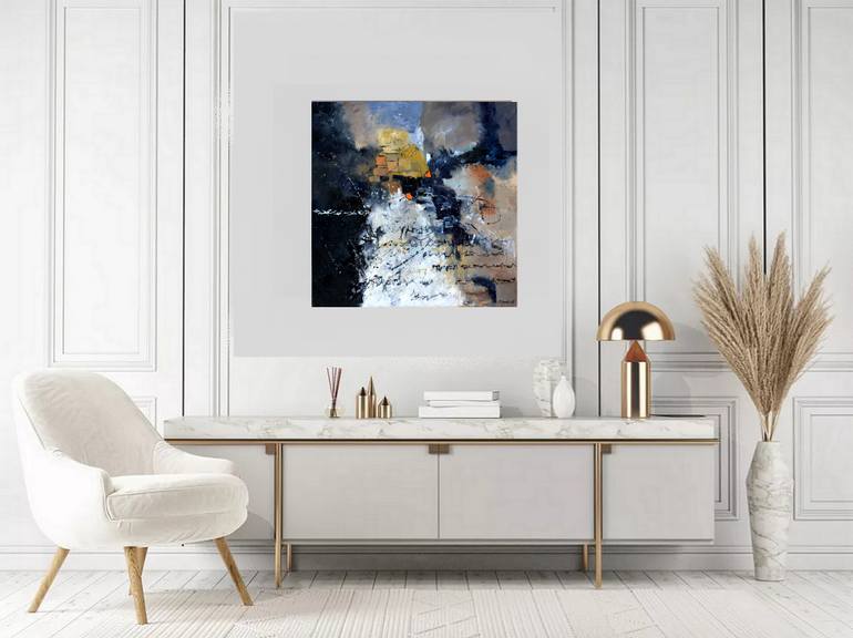 Original Abstract Painting by Pol Ledent