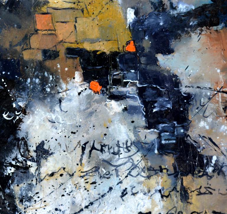 Original Abstract Painting by Pol Ledent