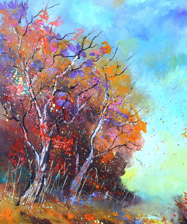 Original Impressionism Landscape Painting by Pol Ledent