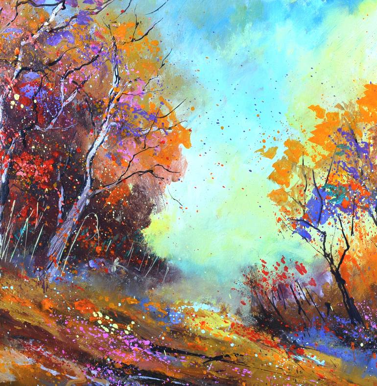Original Impressionism Landscape Painting by Pol Ledent