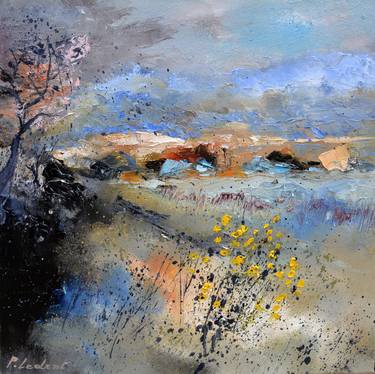 Original Abstract Landscape Paintings by Pol Ledent